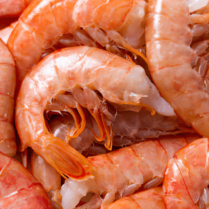 Frozen Red Argentine Shrimp With Shell, No Head - NobleMono